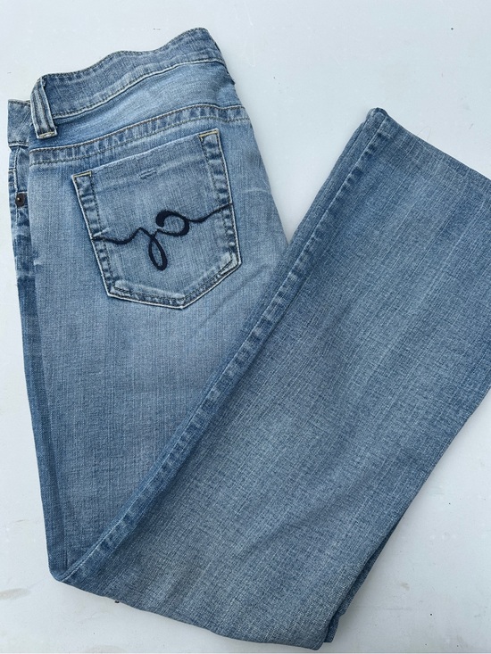 Guess Denim - Y2K Guess Light Blue Wide Leg Jeans with Embroidered Back Pocket